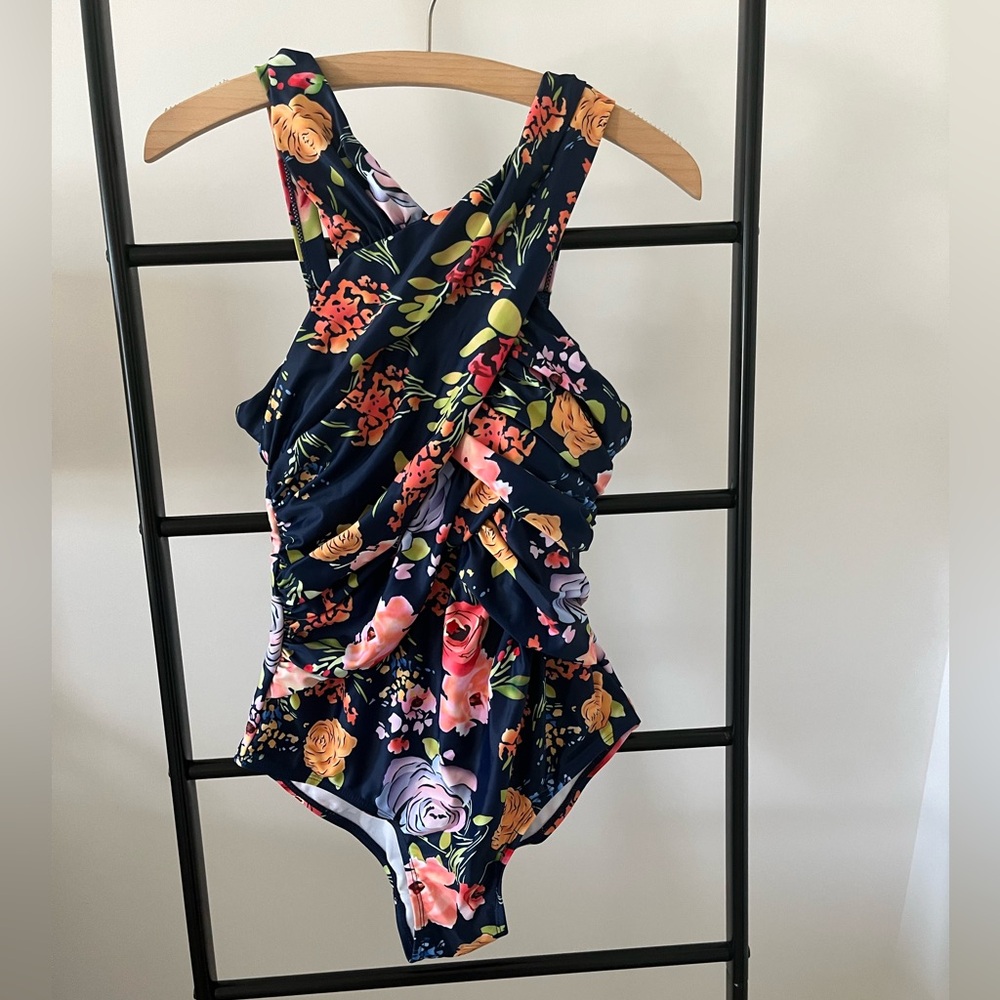 One piece Floral Bathing Suit